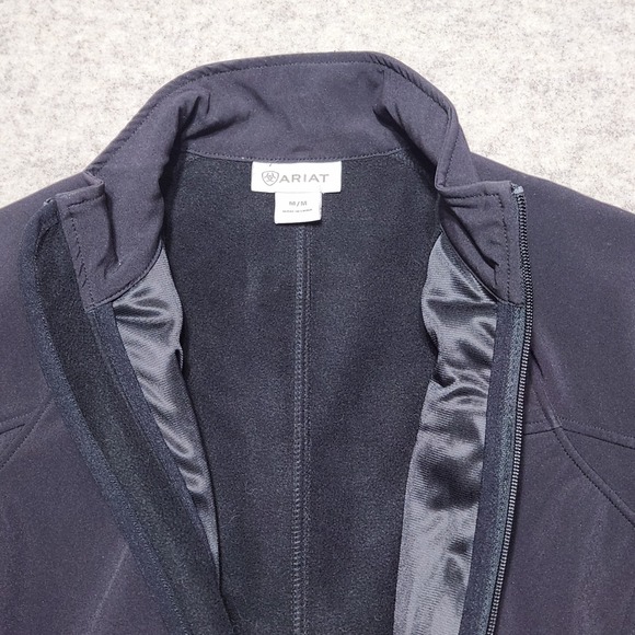 Ariat Womens Jacket Size M Medium Full Zip Black Softshell Athletic - Picture 5 of 6